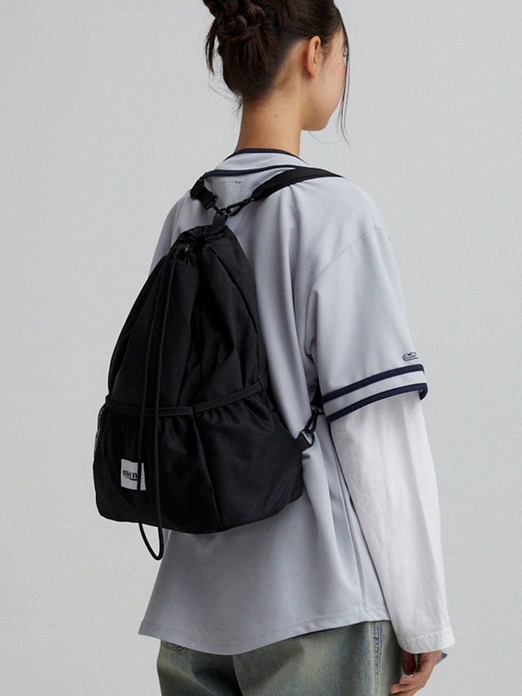 DRAWSTRING MESH BACKPACK_BLACK