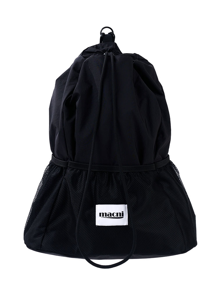 DRAWSTRING MESH BACKPACK_BLACK