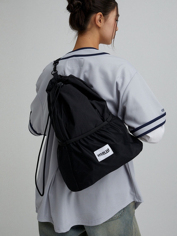 DRAWSTRING MESH BACKPACK_BLACK