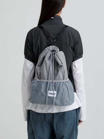 DRAWSTRING MESH BACKPACK_GREY