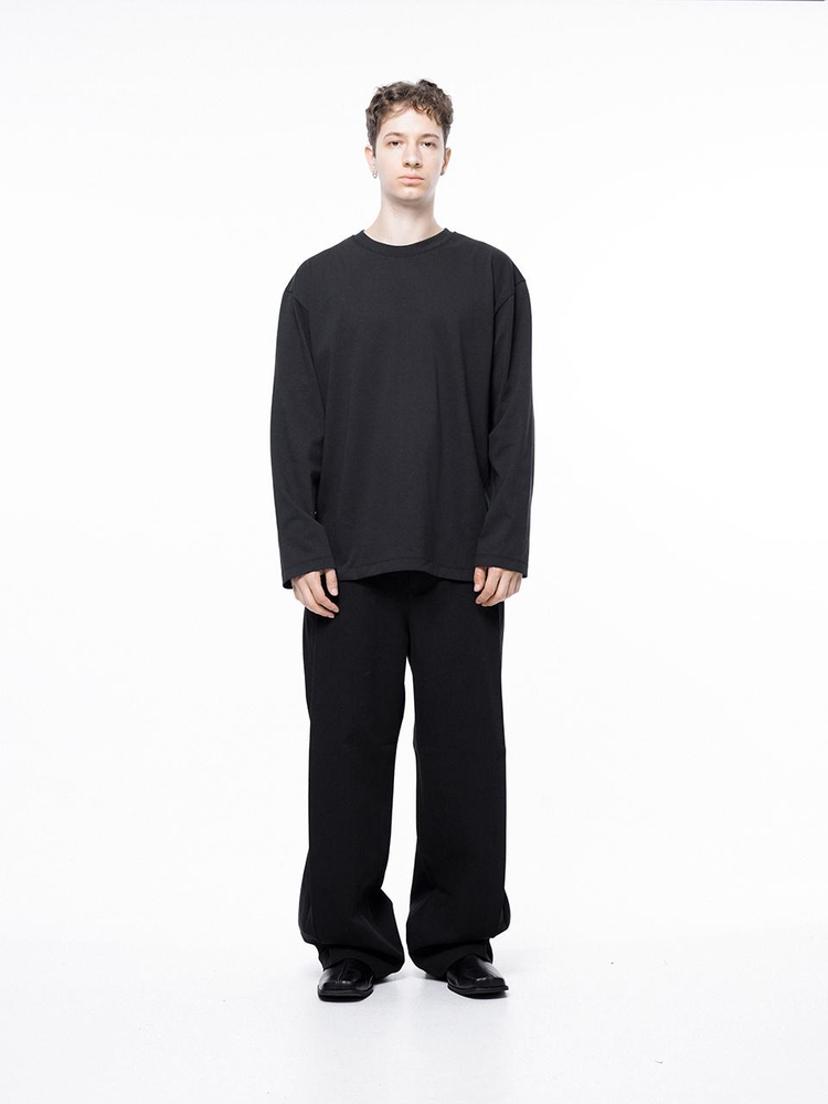 Clean long-sleeved - Black /M243TP01BK