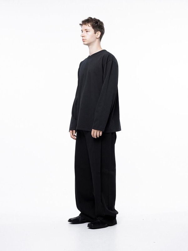 Clean long-sleeved - Black /M243TP01BK