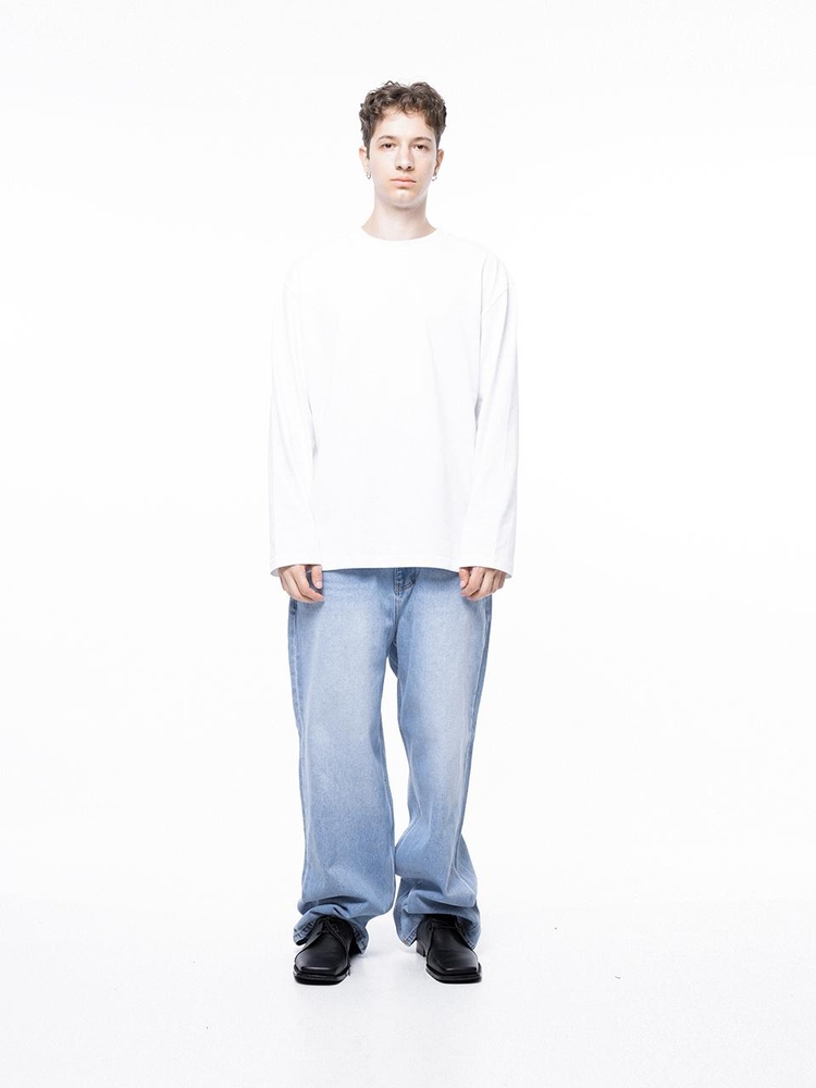 Clean long-sleeved - White /M243TP01WH