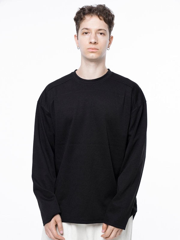 Ponte Slit Long-sleeved - Black /M243TP02BK