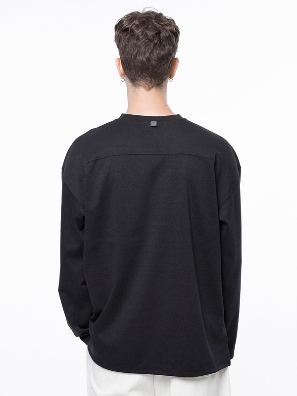 Ponte Slit Long-sleeved - Black /M243TP02BK