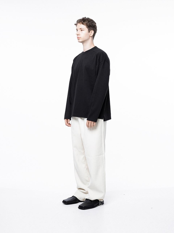 Ponte Slit Long-sleeved - Black /M243TP02BK