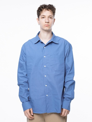 Standard Polygon Pocket Shirt - Royal Blue /M243SH01BL