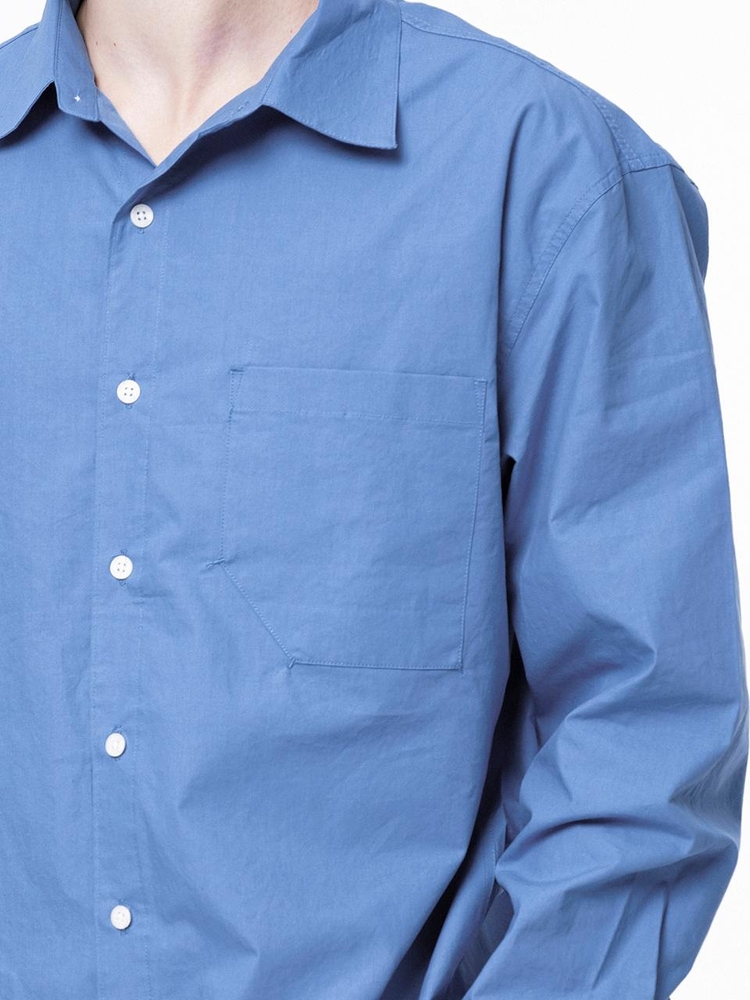 Standard Polygon Pocket Shirt - Royal Blue /M243SH01BL