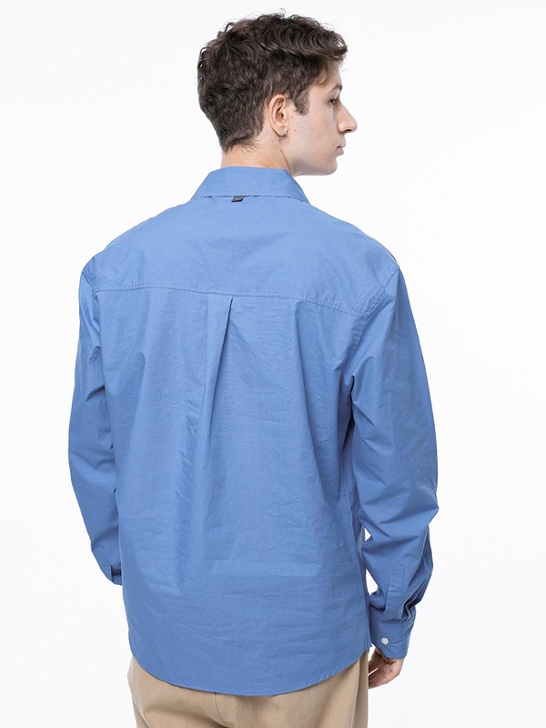 Standard Polygon Pocket Shirt - Royal Blue /M243SH01BL