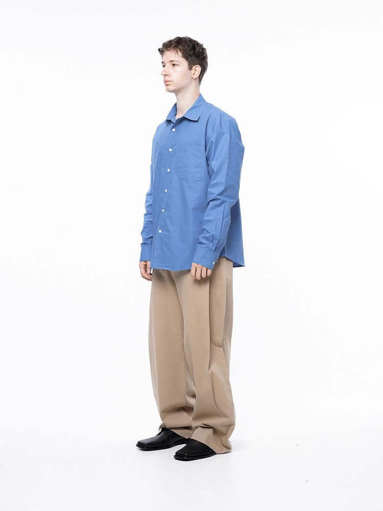 Standard Polygon Pocket Shirt - Royal Blue /M243SH01BL