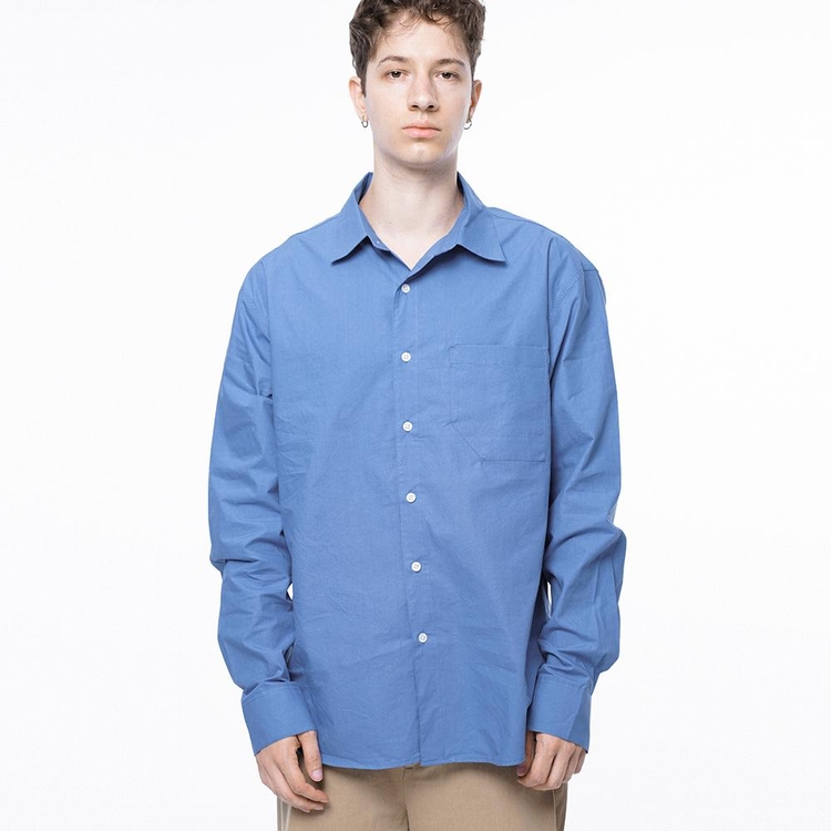 Standard Polygon Pocket Shirt - Royal Blue /M243SH01BL