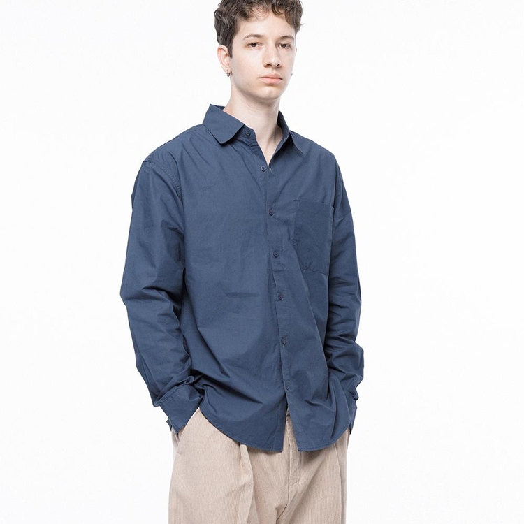 Standard Polygon Pocket Shirt - Royal Navy /M243SH01NY