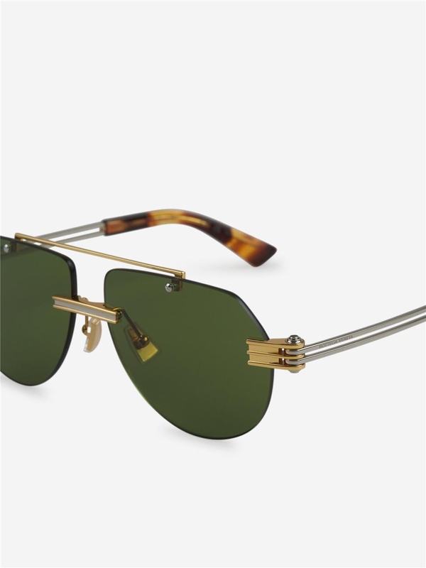 보테가베네타 FW24 Gold Sunglasses 799382 V4450 One Color