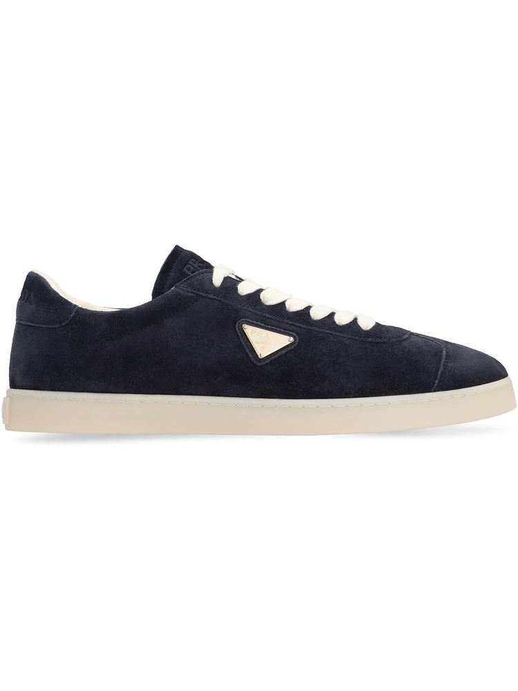 프라다 FW24 Lane Suede sneakers 2EE394054_F0008 blue