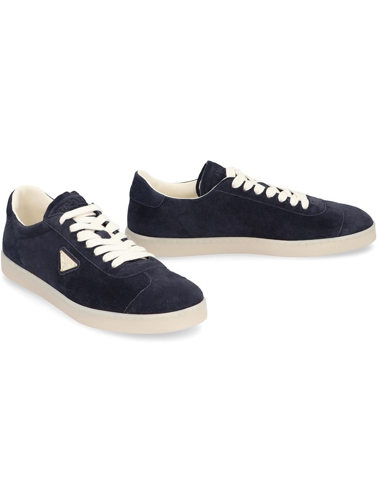 프라다 FW24 Lane Suede sneakers 2EE394054_F0008 blue