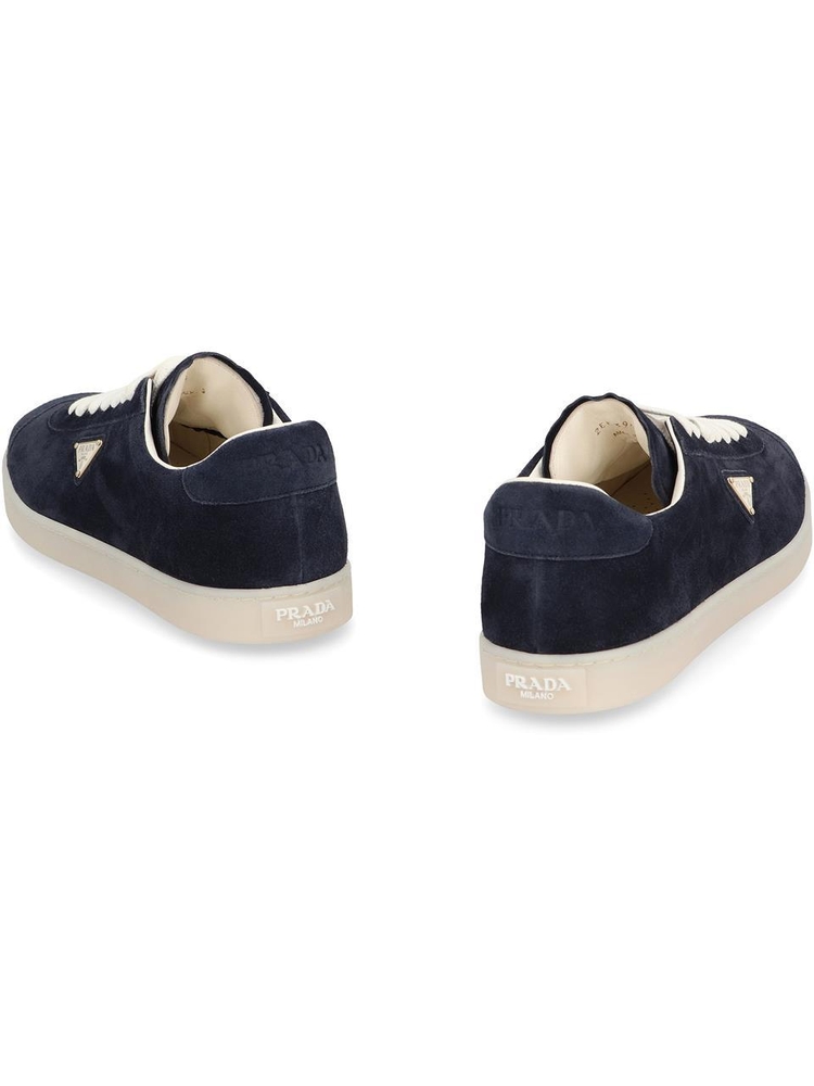 프라다 FW24 Lane Suede sneakers 2EE394054_F0008 blue