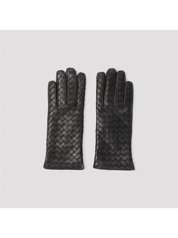 보테가베네타 FW24 Bottega Veneta Woven Gloves 804439.V0171 Black