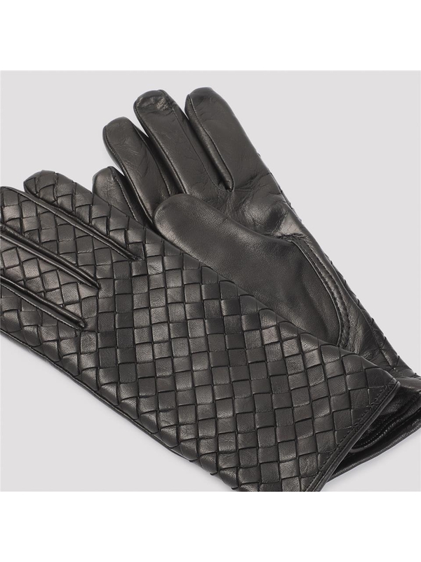 보테가베네타 FW24 Bottega Veneta Woven Gloves 804439.V0171 Black