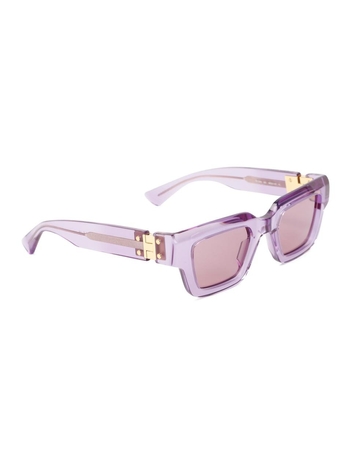 보테가베네타 FW23 Bottega Veneta Acetate Sunglasses 744549.V2Q30 Pink & Purple