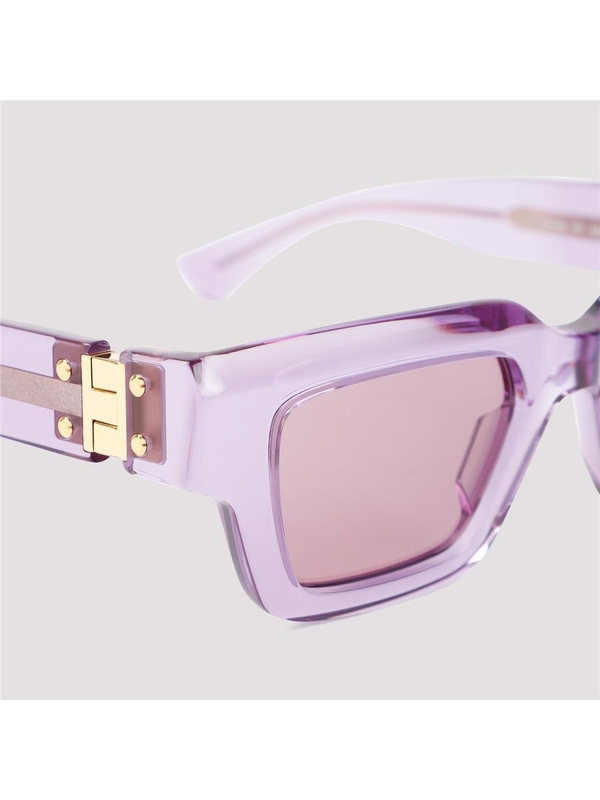 보테가베네타 FW23 Bottega Veneta Acetate Sunglasses 744549.V2Q30 Pink & Purple