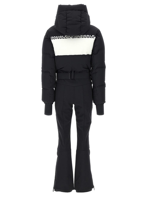 몽클레르 FW24 Logo ski suit 2G00004M4439P90 White/Black