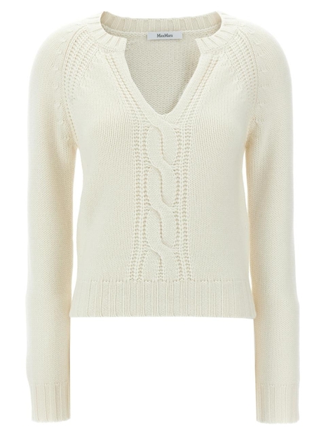 막스마라 FW24 Cancan sweater CANCAN003 White