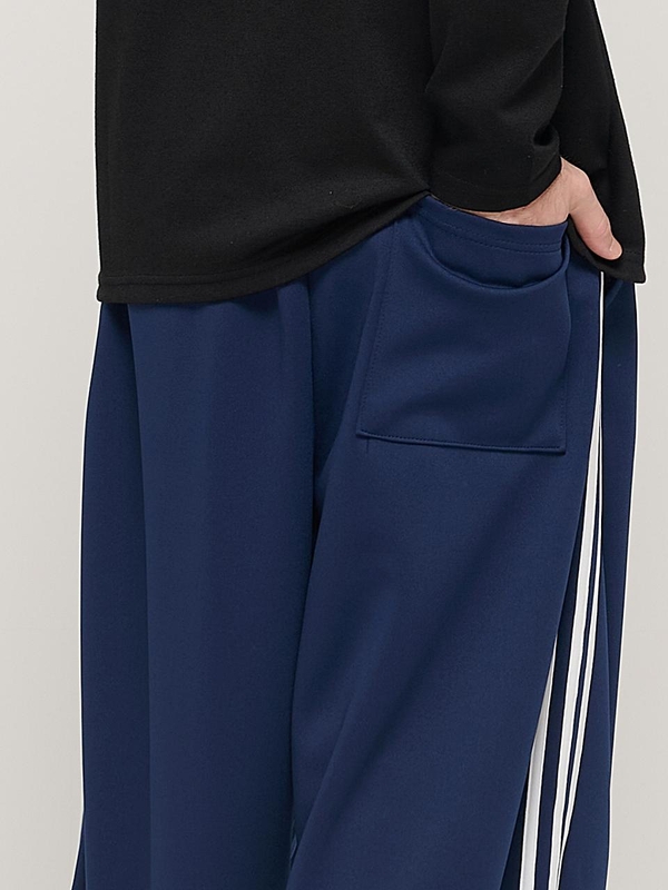 SIDE LINE TRACK TRAINING PANTS (NAVY)