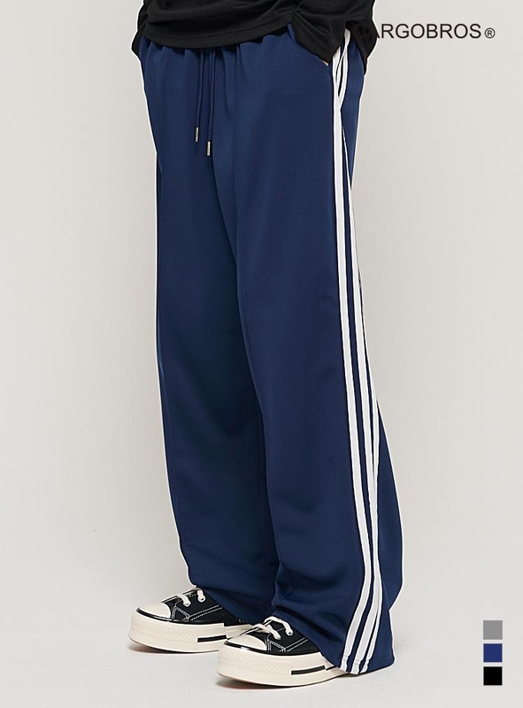 SIDE LINE TRACK TRAINING PANTS (NAVY)