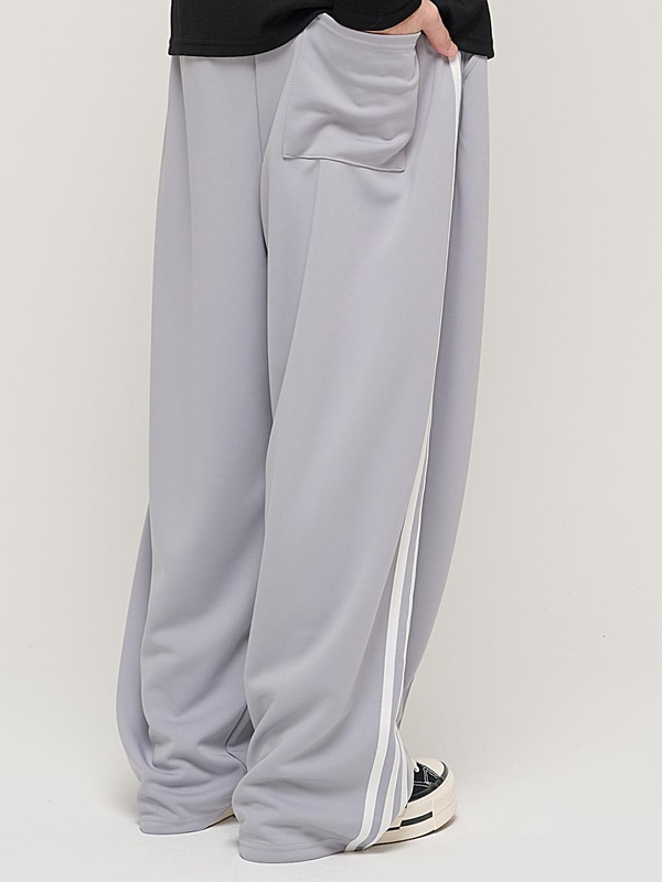 SIDE LINE TRACK TRAINING PANTS (GRAY)