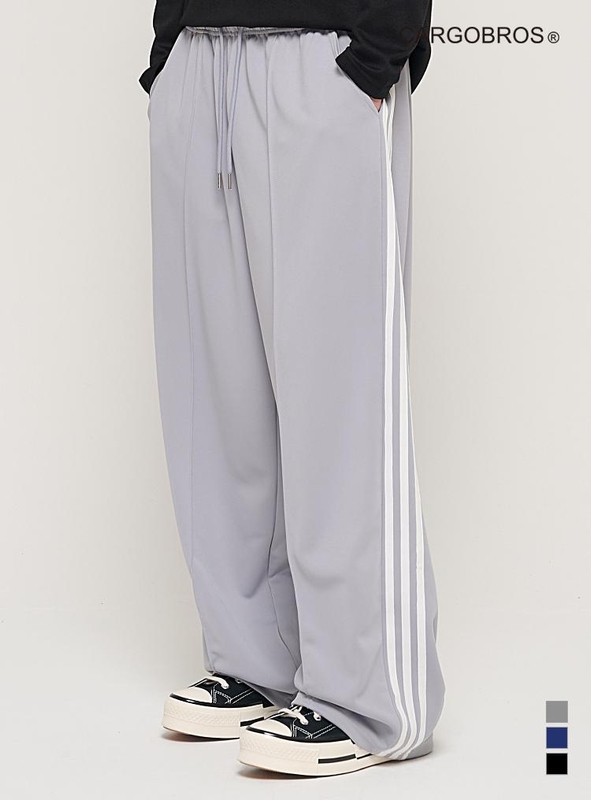 SIDE LINE TRACK TRAINING PANTS (GRAY)