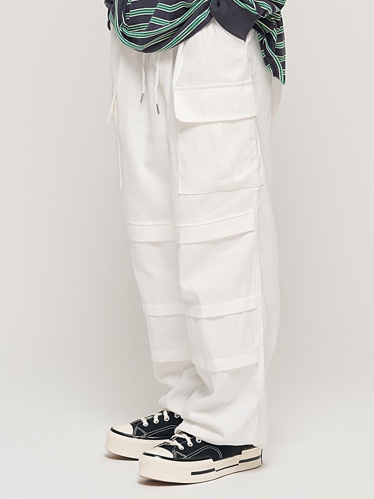 PARACHUTE CRACK CARGO WORK PANTS (IVORY)