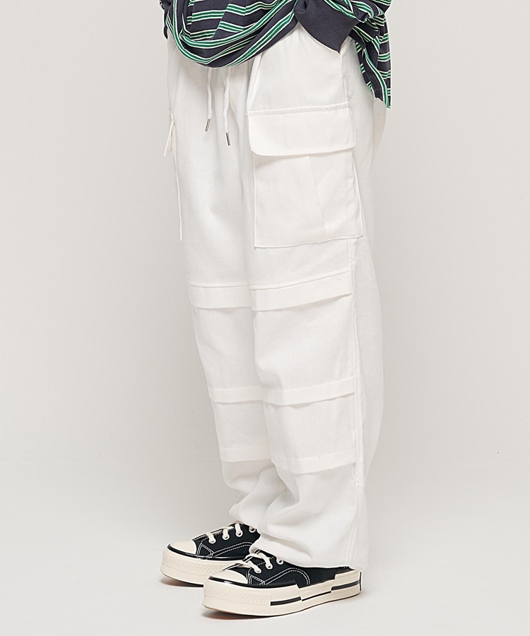 PARACHUTE CRACK CARGO WORK PANTS (IVORY)