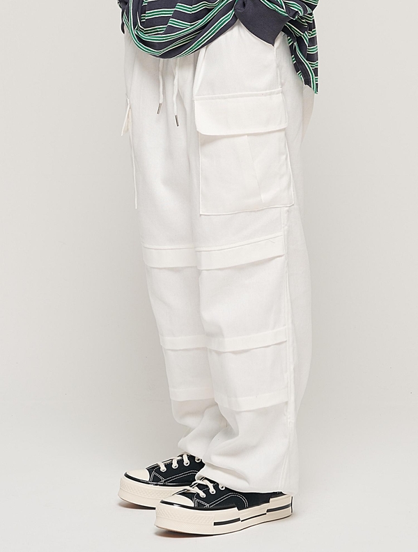 PARACHUTE CRACK CARGO WORK PANTS (IVORY)