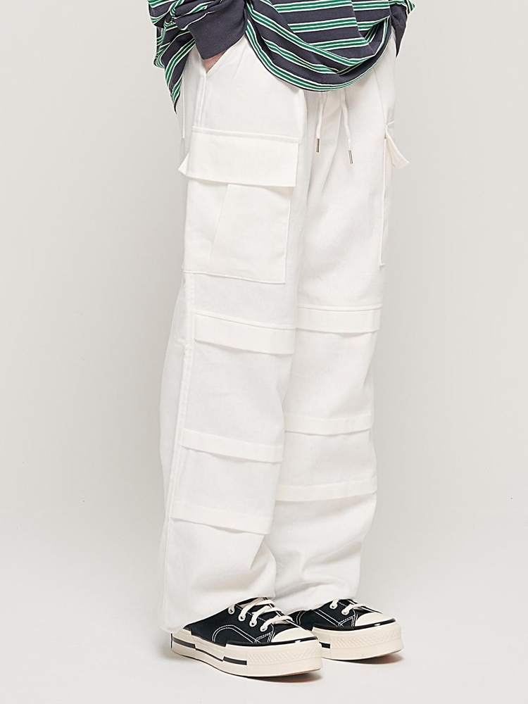 PARACHUTE CRACK CARGO WORK PANTS (IVORY)