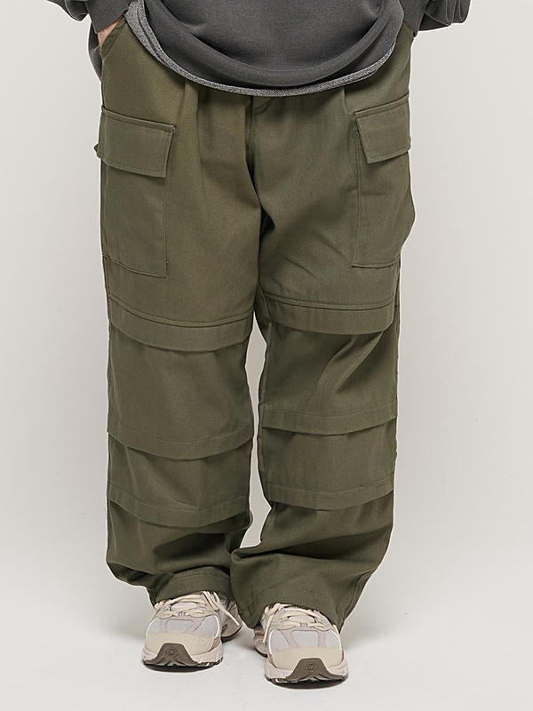 PARACHUTE CRACK CARGO WORK PANTS (KHAKI)