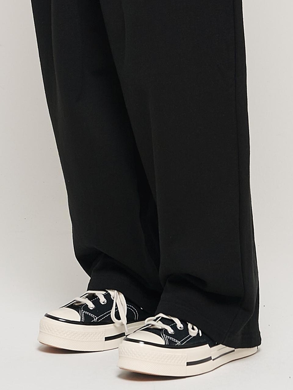 HIP POINT INCISION WIDE BALLOON PANTS (BLACK)