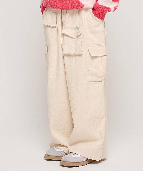 CB MULTI CARGO BANDING PANTS (CREAM)