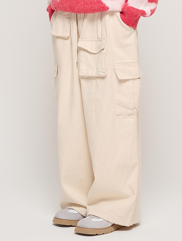 CB MULTI CARGO BANDING PANTS (CREAM)