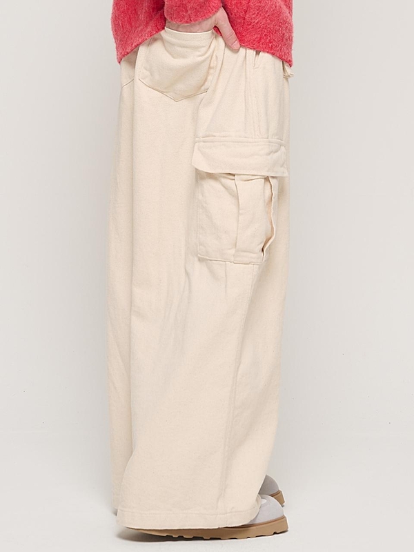 CB MULTI CARGO BANDING PANTS (CREAM)