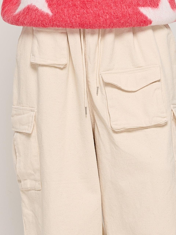 CB MULTI CARGO BANDING PANTS (CREAM)