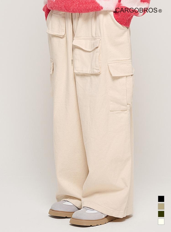 CB MULTI CARGO BANDING PANTS (CREAM)