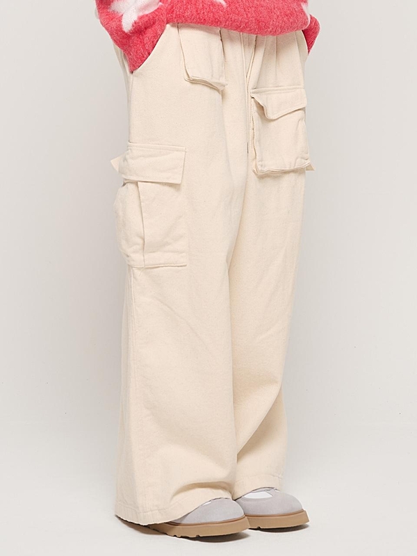 CB MULTI CARGO BANDING PANTS (CREAM)