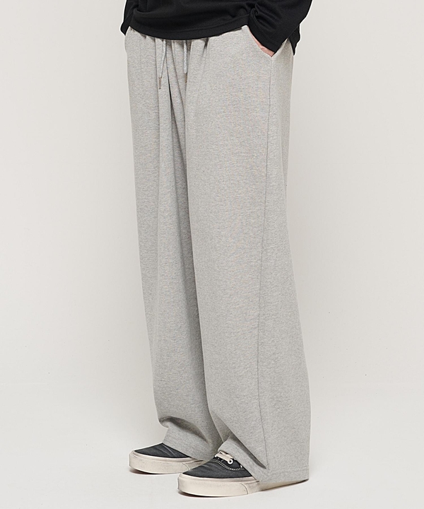 HIP POINT INCISION WIDE BALLOON PANTS (GRAY)