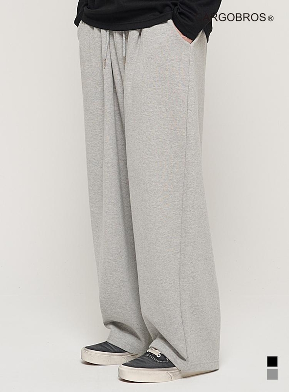 HIP POINT INCISION WIDE BALLOON PANTS (GRAY)