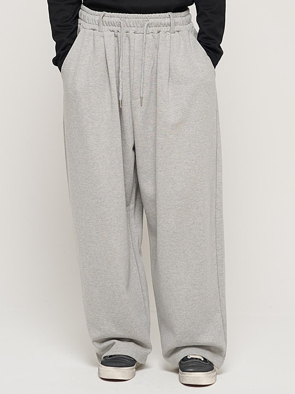 HIP POINT INCISION WIDE BALLOON PANTS (GRAY)