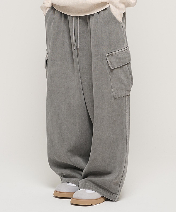 CB GAMENT BANDING BALLOON CARGO PANTS (GRAY)