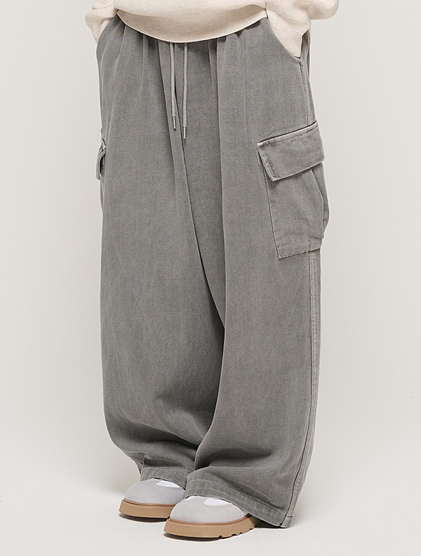 CB GAMENT BANDING BALLOON CARGO PANTS (GRAY)