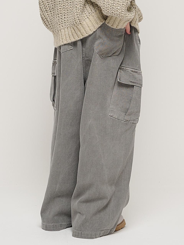 CB GAMENT BANDING BALLOON CARGO PANTS (GRAY)