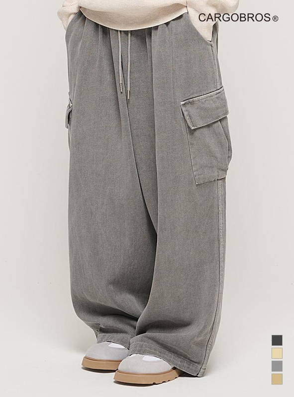 CB GAMENT BANDING BALLOON CARGO PANTS (GRAY)