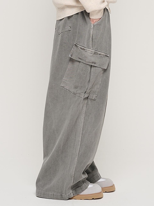 CB GAMENT BANDING BALLOON CARGO PANTS (GRAY)